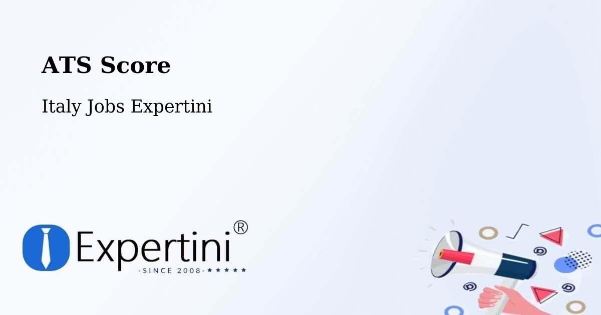 Resume ATS Score & Job Description Match Tool – Terrasini - Italy Jobs Expertini