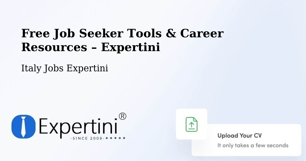 Free Job Seeker Tools & Career Resources – Terrasini - Terrasini, Italy Jobs Expertini