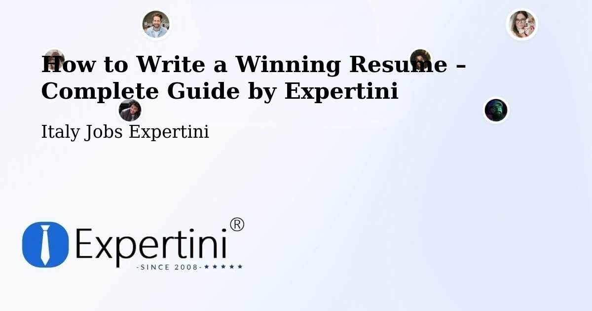 Resume Writing Guide for Job Seekers – Terrasini - Terrasini, Italy Jobs Expertini